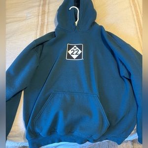 Blue/Teal Men’s M22 Hoodie. Size L.